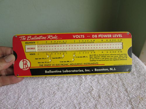 Ballantine Vintage Voltage Calculator Paper Slide Rule Type