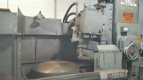 Mattison model 24 42&#034; rotary surface grinder for sale