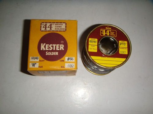 KESTER #44 RESIN CORE SOLDER 60/40 ALLOY  #66 CORE .032 DIA. 1 LB.