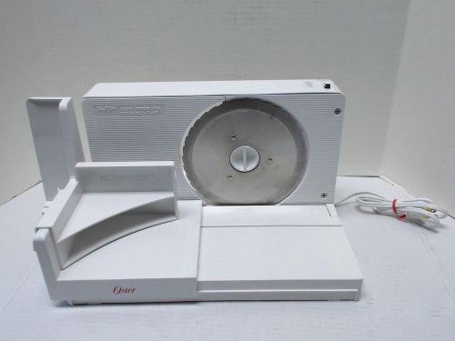 OSTER CHOICE KUT ELECTRIC MEAT, CHEESE, DELI FOOD SLICER CUTTER MODEL 347-18A