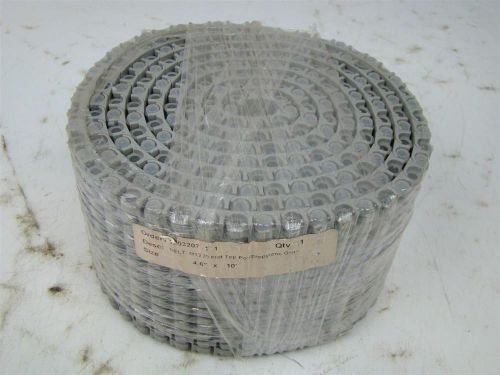 CONVEYOR BELT M1220 FLAT TOP POLYPROPYLENE GRAY 4.6&#034; X 10&#039;