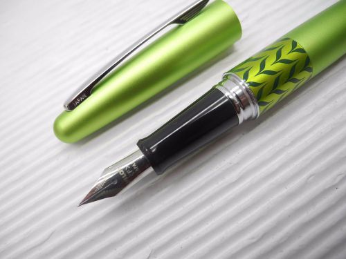 Green Pilot FP-MR3-MB Fine Fountain pen ink Converter w/ box + 2 cartridges BK