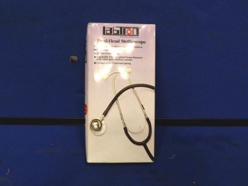 LABTRON DUAL-HEAD STETHOSCOPE ADULT SIZE ITEAM 400 BLACK BUY 3 FOR 20.00