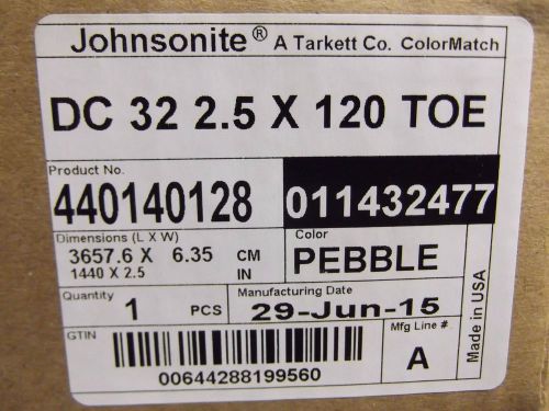 Johnsonite Cove Base Roll DC 32 2.5 x 120 Toe Pebble (Grey) 1/8&#034; Gauge 440140128