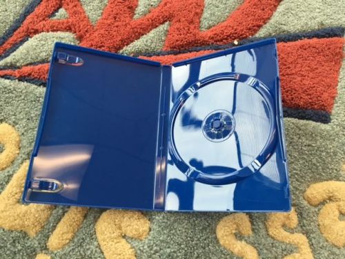 100 GLOSSY TRANSLUCENT BLUE SINGLE DVD CASES PS2 GAME CASES BL71PS2