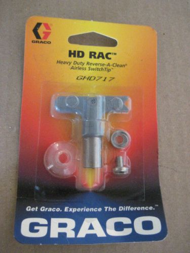 NIP GRACO P/N GHD 717 HD RAC Spray Tip HD Reverse A Clean Airless Switch Tip