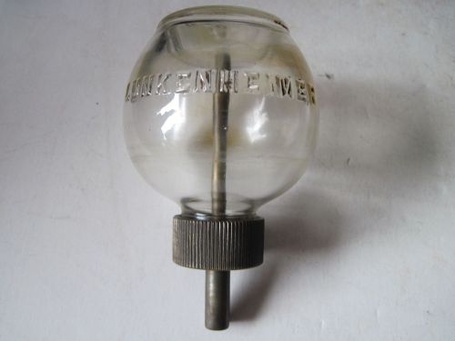 Vintage Lunkenheimer Brass With Glass Bulb Oiler Hit &amp; Miss Steam Engine USA