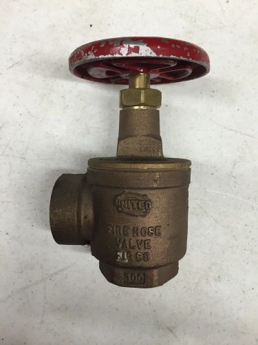 United 1-1/2&#034; fire hose valve fig. 88 (767-l) for sale