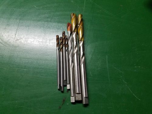 LOT OF 7 CJT DURAPOINT HSS CARBIDE TIPPED DRILL BITS