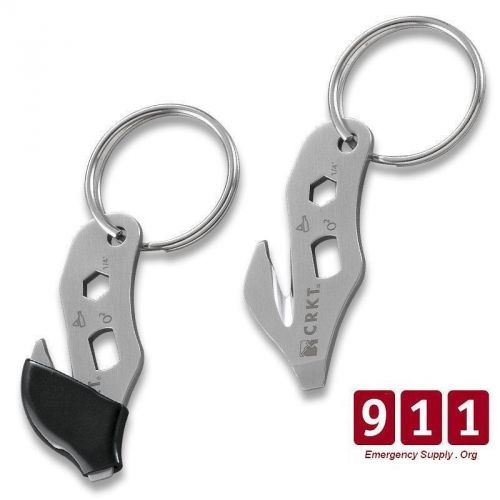 Key ring emergency rescue tool seat belt cutter o2 wrench kert crkt bottle open for sale
