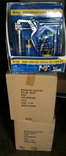 IF INTERESTED LOOK! 4 each in a case made for retail sales GREASE GUN/OIL CAN