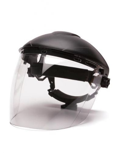 Pyramex Clear Polycarbonate Tapered Faceshield Safety 8&#034;X15.5&#034; .078&#034; ANSI S1110