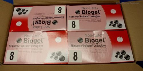 Biogel skinsense indicator underglove surgical gloves size 8 40680 200 pair for sale