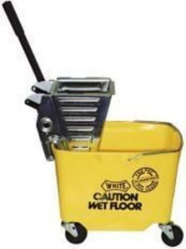 Impact PRO-Y Pro-Pac Metal Squeeze Wringer/Plastic Bucket Combo with 3&#034; Casters,