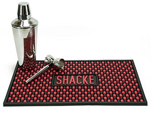 Shacke 18 x 12 inch bar drink mat - premium rubber service spill design for sale