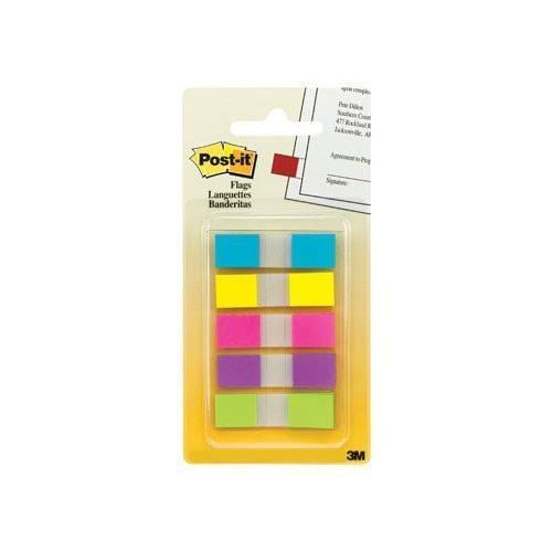 3M Post-it Standard Portable Flags On-the-Go Dispenser Sticky Notes Writing Memo