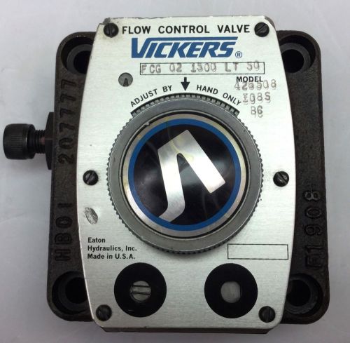 VICKERS FCG-02-1500-LT-50 FLOW CONTROL CHECK VALVE 3000PSI 6.5 GPM 426508 NEW