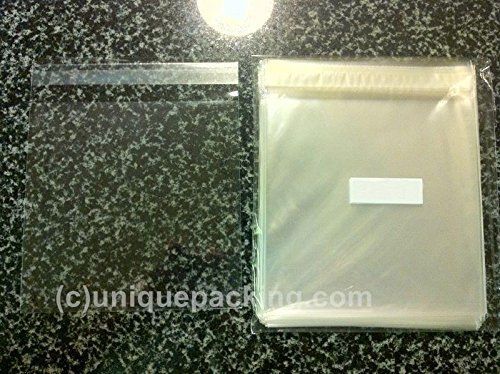 Uniquepacking inc 100 pcs 5 3/16 x 5 1/16 clear resealable cell / cellophane for sale