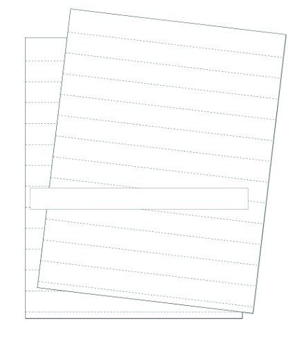 MasterVision Data Card Replacement Sheets, 8.5 x 11 Inch Perforated Sheets,