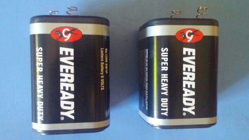 2- EVERREADY SUPER HEAVY DUTY 6V BATTERIES