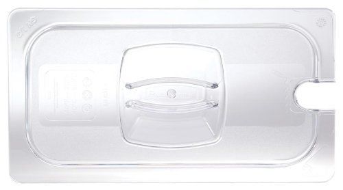 Rubbermaid commercial products fg121p86clr 1/3 size cold food pan cover with for sale