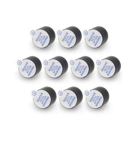 10pcs active buzzer beep tone 5v magnetic continous 12mm new long alarm ringer for sale
