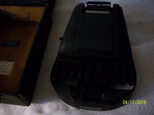 Vintage or Antique Stenotype or Stenograph Typewriter Machine With Case