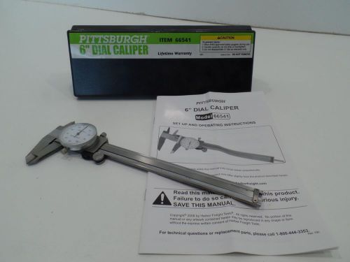 Pittsburgh 6&#034;Dial Caliper 66541 Shockproof.001&#034;Harbor Freight Tools 2008 New