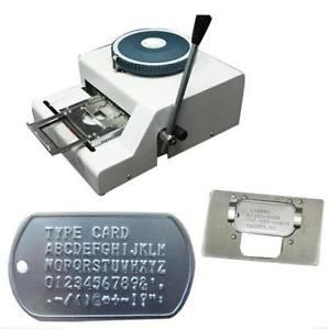 52 Characters Dog ID Tag Embosser Embossing Stamping Machine Fast Shipping