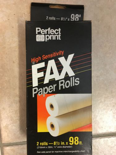Fax Machine Paper Roll 8.5 in x 98 ft