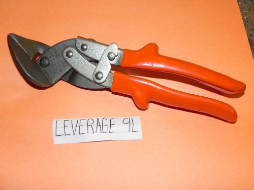 Leverage Tools Inc. Offset Lever Snips Model # 9L Made in USA tinsmith autobody
