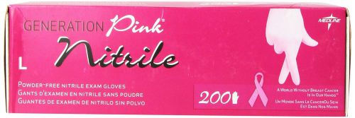 Medline Generation Pink Nitrile Exam Gloves Pink Large 200 Count