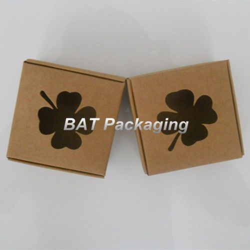 Kraft Paper Packaging Boxes For Crafts Colvers Hollow Gifts Jewelry Cookies Box