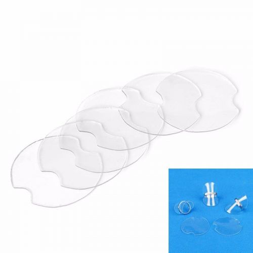 5Pc Clear Plastic Ring Jewelry Ring Display Holder Stand Organizer Showcase 40mm