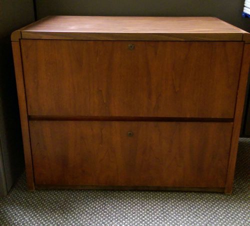 Vintage Walnut File Cabinet
