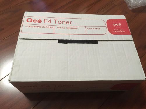 Lot of 2 BOTLES  OEM Genuine Oce F4 Black Toner NEW!