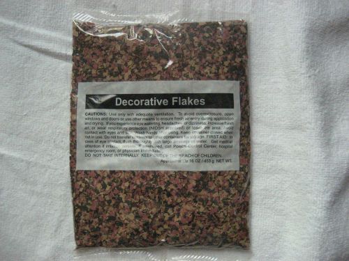 Sherwin Williams Shield-Crete paint flakes - Red blend color - 2 Bags