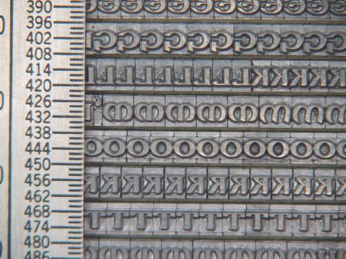 Worrell Uncial 12 pt. -  Printers Type - Letterpress Type