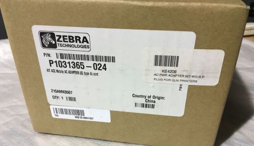 Zebra AC Power Adapter for QLN Printers NEW P1031365-024