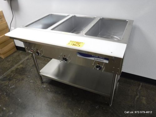 New Radiance 44&#034; Electric 3 Wells Steam Table, model RST-3P, 120 Volts