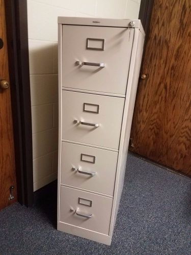 4Dr LETTER SIZE FILE CABINET by HON OFFICE FURNITURE w/LOCK&amp;KEY * Pick Up Only