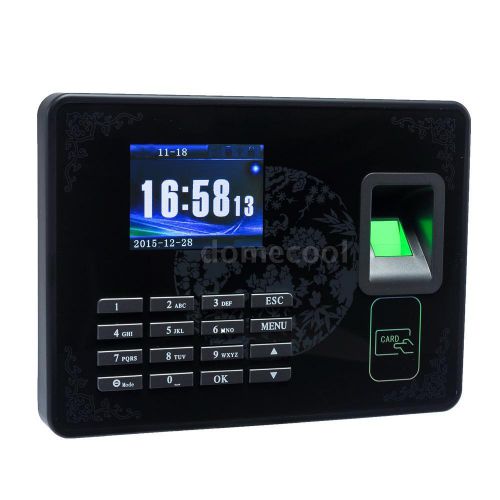 N-98 2.8&#039;&#039; LCD Fingerprint Password Attendance Clock Employee Recorder V1V9