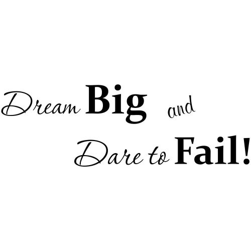 Dream Big and Dare to Fail Craft Stamp - Motivational Craft Stamp - Scrapbooking