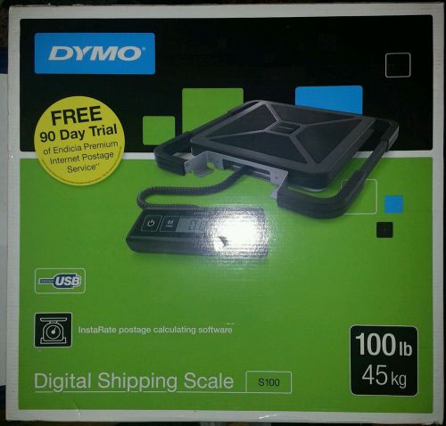 NEW DYMO 100lb Digital USB Shipping Postal Scale S100 Portable Shipping Supplies