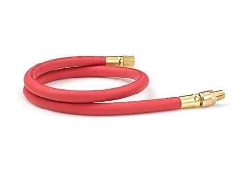 TEKTON 46347 3/8-Inch I.D. by 3-Foot 250 PSI Rubber Whip Air Hose with 1/4-Inch