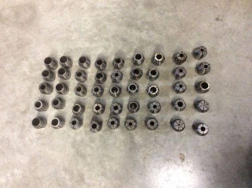 Universal Engineering Double Angle ZZ Collet Set Lot Of 45