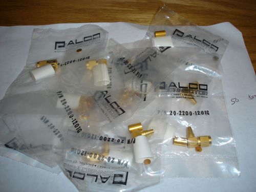 10 pcs NEW Gold Plated SMA plug male Right angle Made in USA