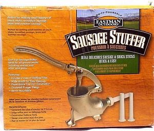 Eastman Outdoors  Breakfast Sausage Stuffer maker Hot Mild Italian Dog Yourself