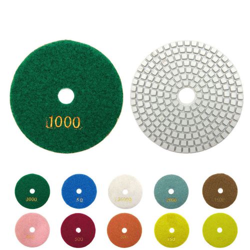 1PC Diamond Polishing Pads 4&#034; 100mm Wet/Dry Granite Stone Concrete Marble Disc