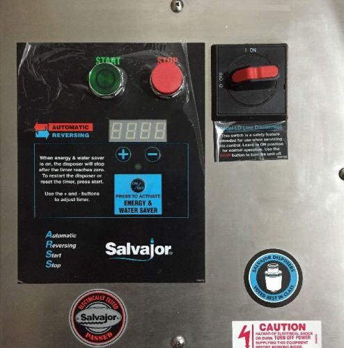 Salvajor ARSSLD Control Panel Complete 208/480V 3PH, 115/208V 1PH •NIB•